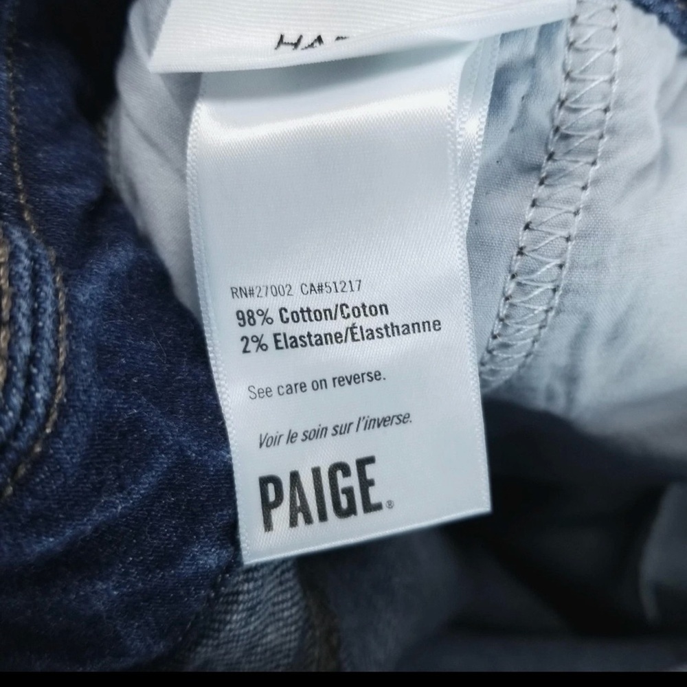 PAIGE Dark Blue Flare Jeans - Picture 14 of 15
